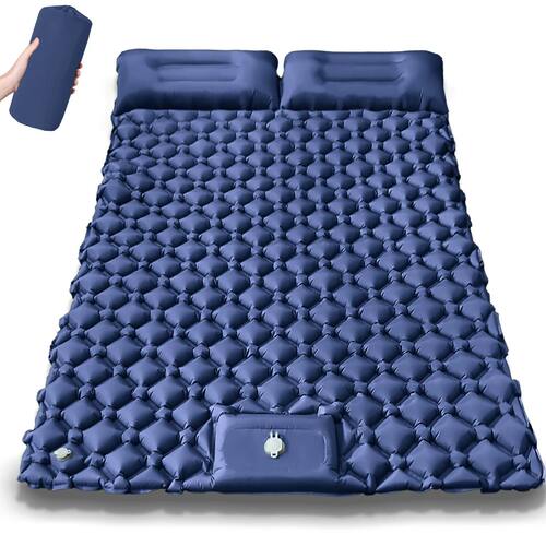 Outdoor Camping Double Inflatable Mattress Extra Wide Sleepi