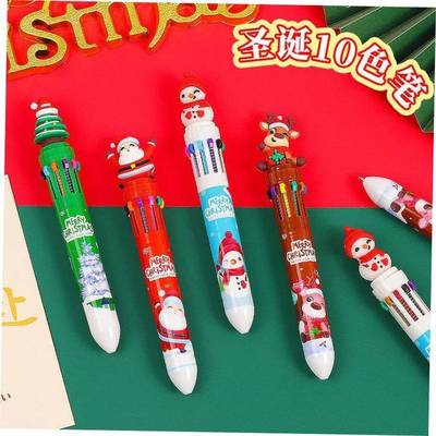 Christmas gifts Cartoon Ten Color Press Pen Student Children