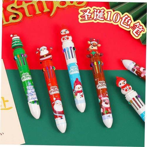 Christmas gifts Cartoon Ten Color Press Pen Student Children