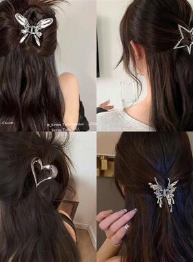 Butterfly claw girl back of head sweet cool hairpin girl发夹