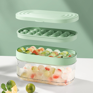 Ice Cube Trays Silicon Bottom Ice Cube Storage Container Box