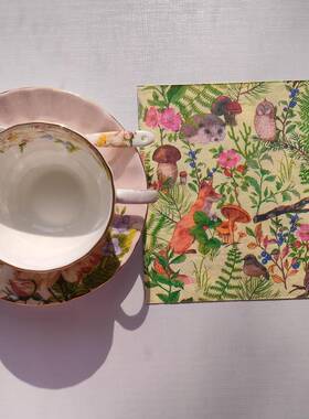Spring Forest Paper Napkins Decoupage 蝶骨巴特派对餐巾纸巾
