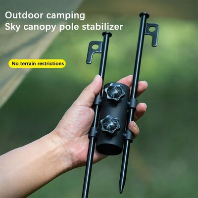 Outdoor camping adjustable canopy pole holder large diameter