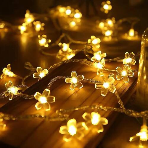 1PC Flower Fairy Lights Battery Operated String Lights Water