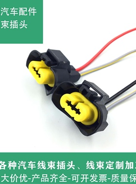 雪铁龙C3C5C6C4L爱丽舍标致云逸世嘉大灯H11近光远光雾灯灯泡插头