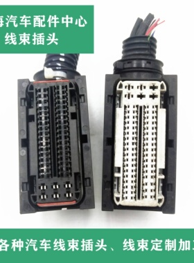 潍柴 锡柴自主电脑板插头 76针 灰色黑色76P电脑版插头