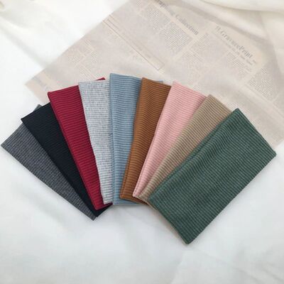 Solid Color Headbands for Woman New Hairband Knitted Elastic