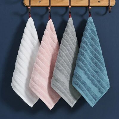 4pcs Useful Towel Square Face Towel Strong Water Absorption