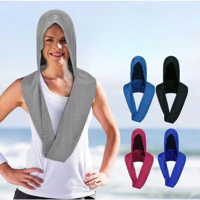 Cooling Hoodie Towel Stay Cool Comfortable Versatile Neck Wr