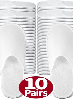 Non Slip Disposable Slippers Bulk Hotel Spa Fluffy Closed To