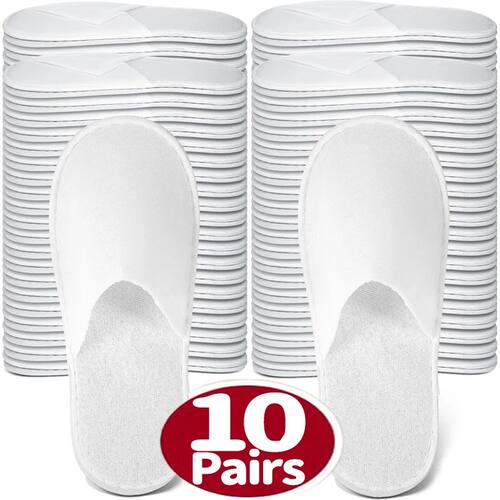 Non Slip Disposable Slippers Bulk Hotel Spa Fluffy Closed To