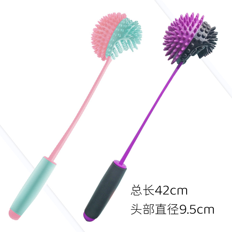 台湾硅胶按摩锤按摩棒敲打锤捶背经络拍打捶背器颈椎颈肩敲背神器