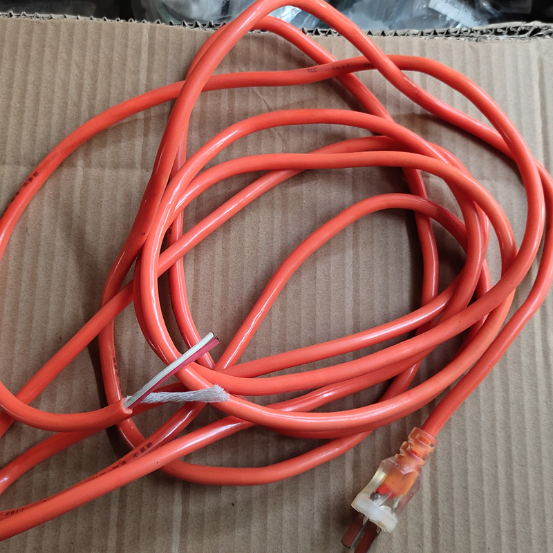 电锤电钻c切割机角磨机冲击钻电动工具电源线2芯带插头护套线软线