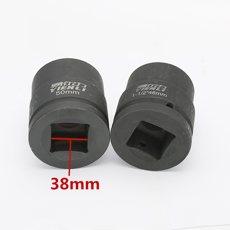 1寸半风炮套筒38mm接口液压扳手气动六角套头船舶矿山36mm-100mm