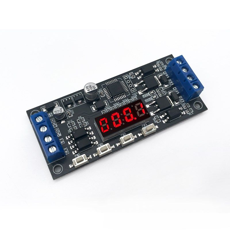 双路延时开关接通断开循环工作 时间控制 直流12v24v MOS场效应管