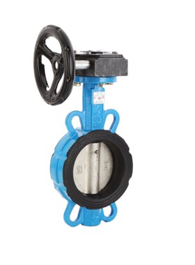 夹阀d371x涡轮手轮16q蝶阀密封球墨铸铁开关dn100对蝶式手动-橡胶