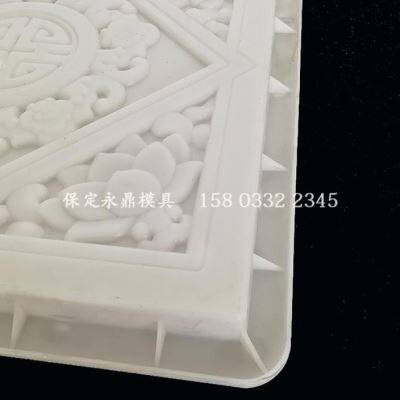 仿古地砖塑料模具农村中式公园地板砖脱模装饰福禄砖室内地砖摸具