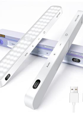 2 Pack Motion Sensor Cabinet Light Battery Display 60 LED To