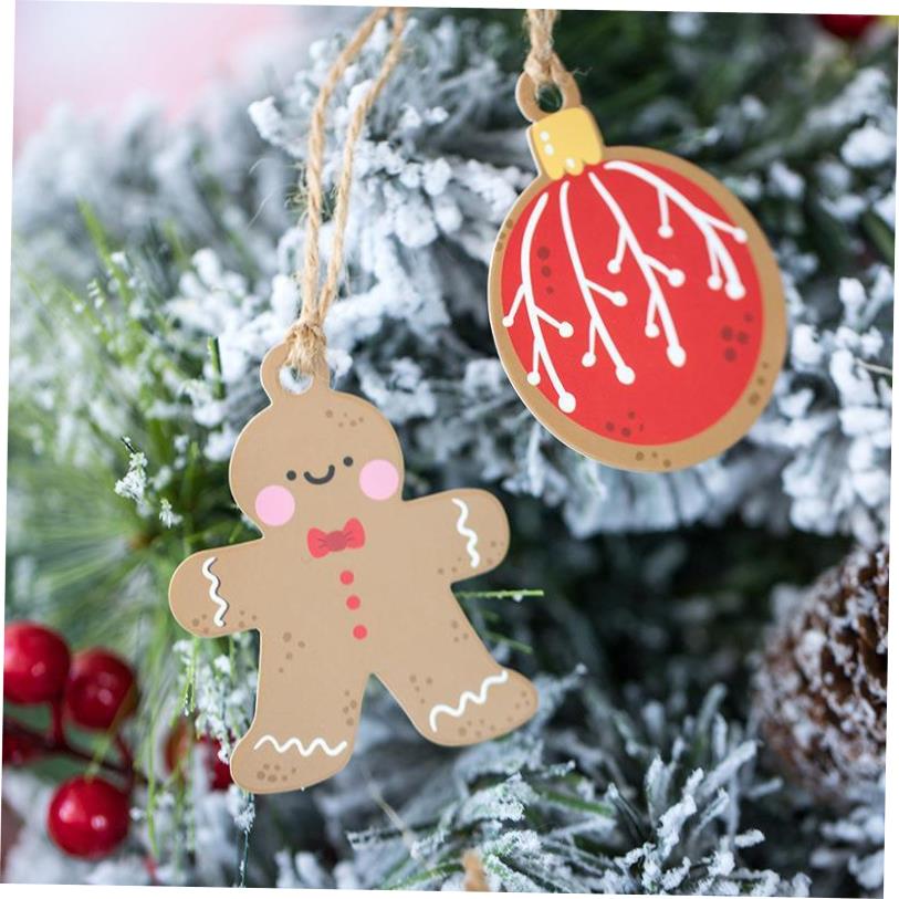 50pcs Small hang tag Mini greeting card Christmas card圣诞卡