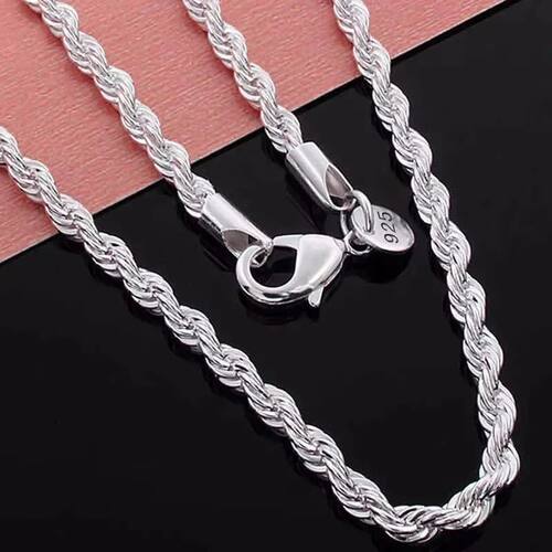 16-24inch For Women Men Beautiful Fashion 925 Sterling Silve