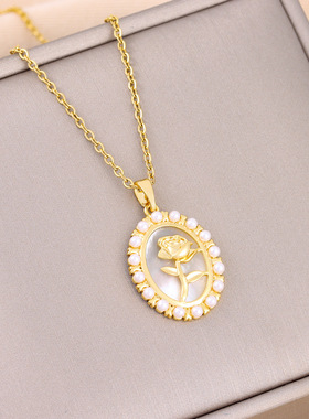 轻豪华覆古椭圆形标签珍