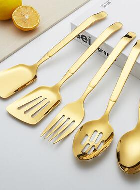 1/2/5 Pcs Dinnerware Set 304 Stainless Steel Serving Spoon F