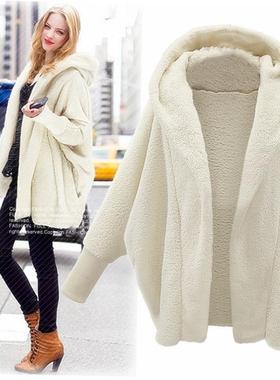 Autumn Plush Hooded Jacket Women Coats Winter Clothes Ladie1