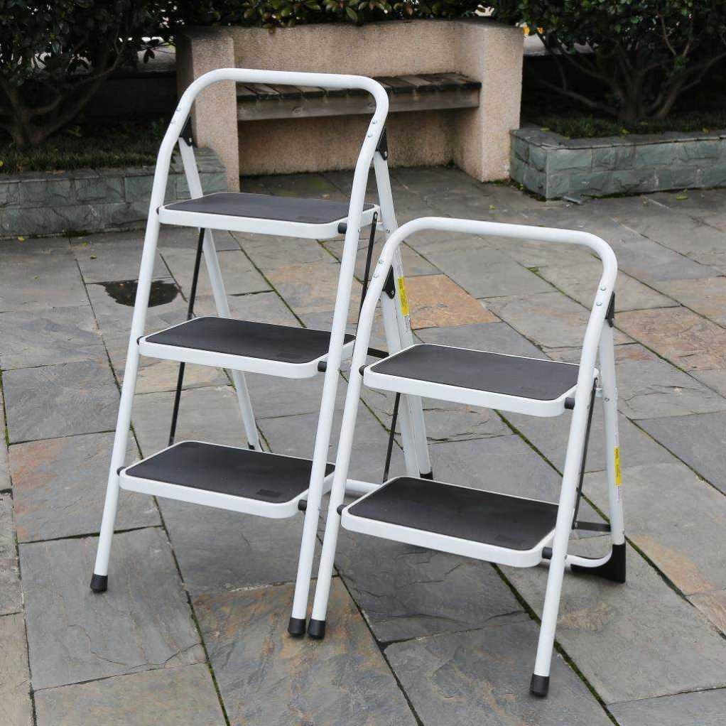 Thickening household dual-purpose iron ladder 2-3 step