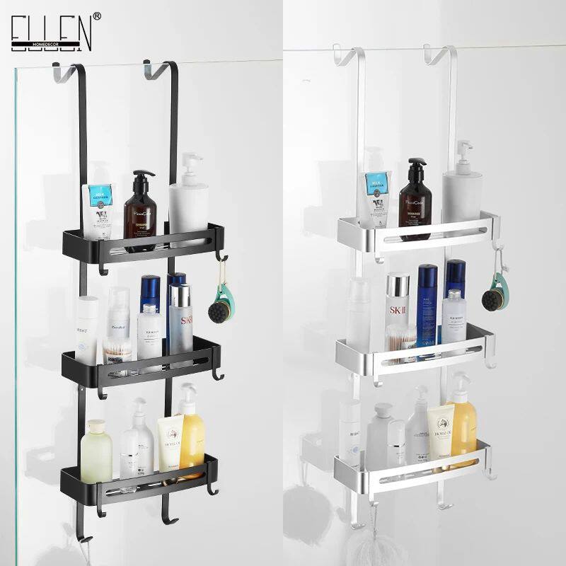 Hanging Bath Shelves Bathroom Shelf Organizer淋浴门置物架
