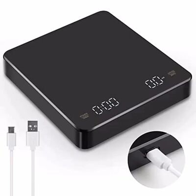 Rechargeable Coffee Scale - 0.1g Precision, 3kg Capacity, Ti