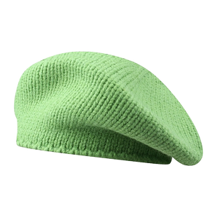 MONA张绮贤同款针织贝雷帽子网红画家帽女韩版时尚秋冬百搭毛线帽