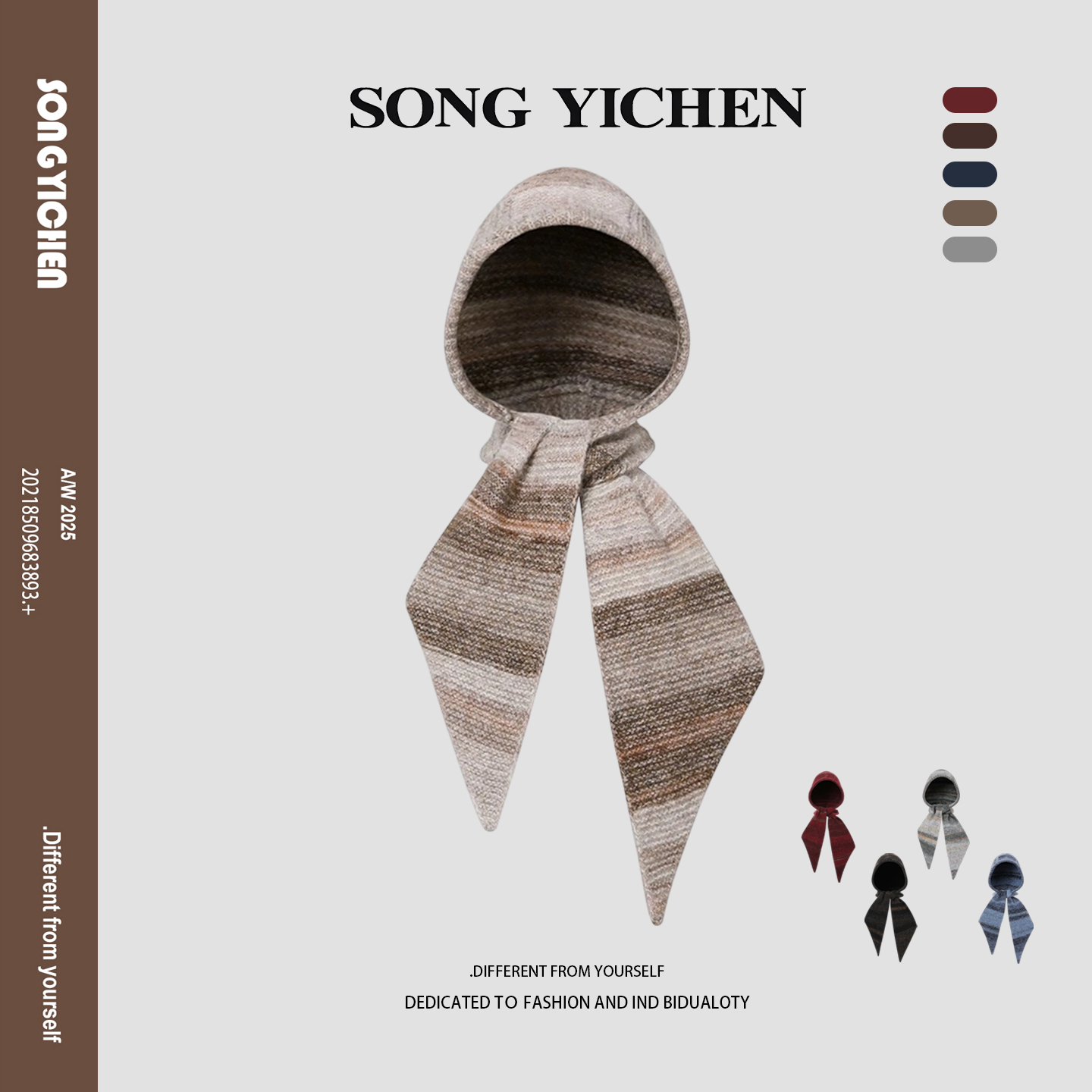 含羊毛巴拉克拉法帽子围巾一体女