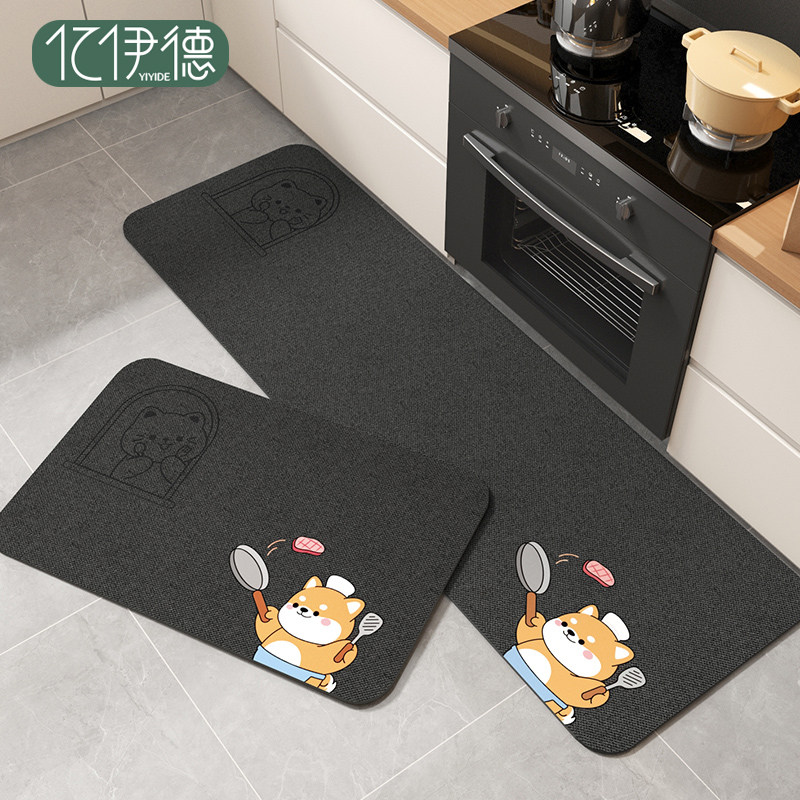 厨房地垫防滑防油可擦免洗耐脏吸水高端脚垫防水专用垫子转角地毯,居家布艺,厨房地垫,淘宝优惠券,粉丝福利购,淘宝优惠卷