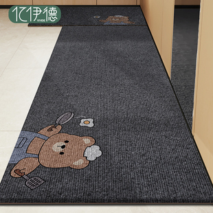 厨房地垫防滑防油可擦免洗2025新款 吸水耐脏脚垫防水专用转角地毯