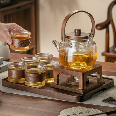 水果花茶壶蜡烛煮茶炉茶具套装