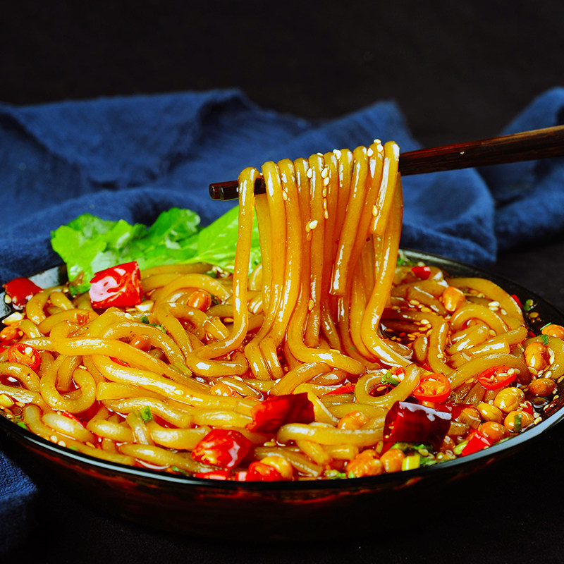 袁鲜酸辣粉袋装手工红薯粉速食四川成都小吃美味粉丝米线冲泡免煮