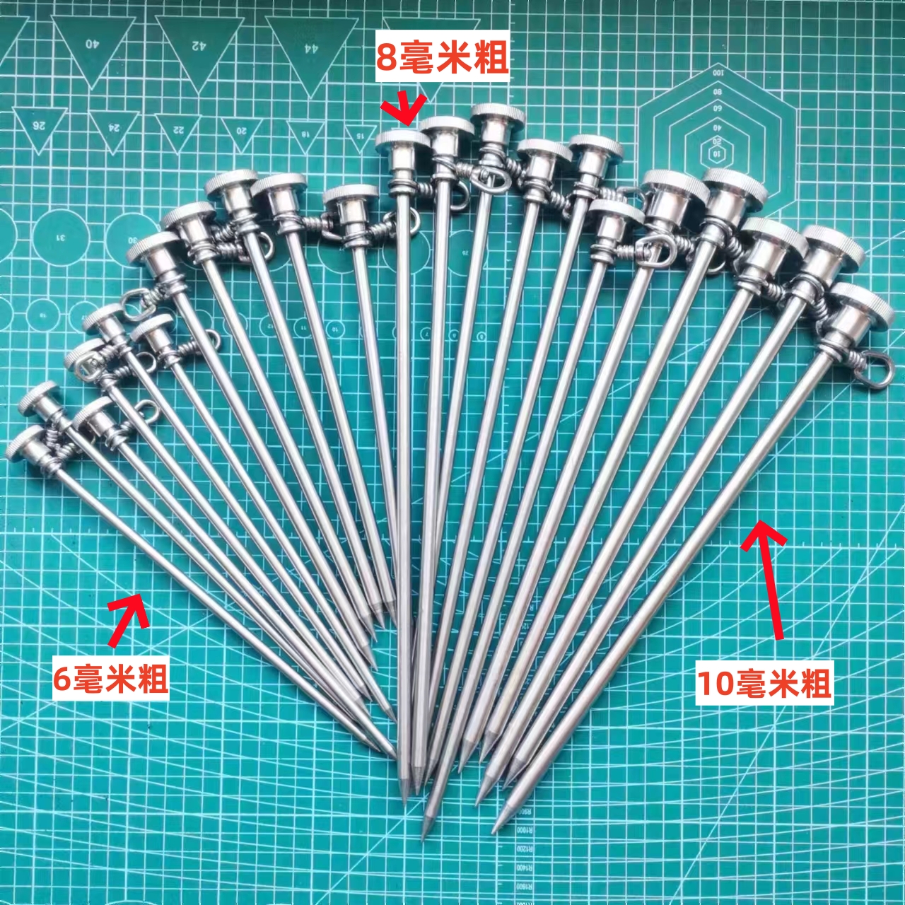帐篷地钉宠物脚绳地插拴狗桩风筝地桩路亚地插户外T型地插
