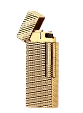 lMa砂duro铜巴钉充气火机窄版轮侧滑打火机纤巧男女黎礼物商纯务M