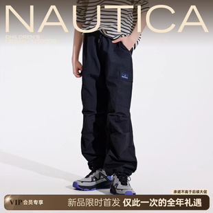 NAUTICA/诺帝卡童装  男童女童长裤春秋季降落伞裤工装裤儿童户外