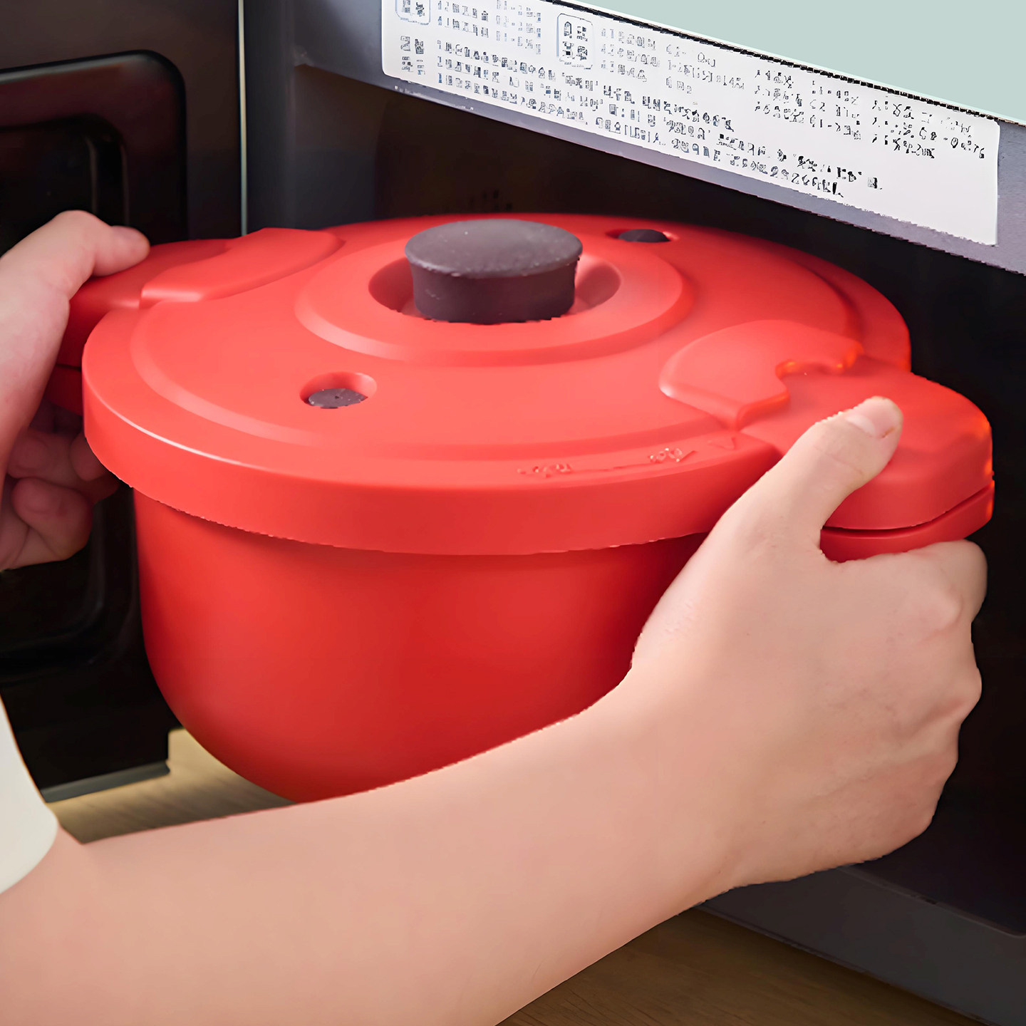 微波炉压力锅防烫手柄蒸饭盒烹饪多用锅耐高温高压锅压力锅蒸饭煲