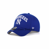 硬顶克莱因蓝麦穗刺绣棒球帽复古美式 47brand MVP 大头围鸭舌帽