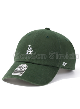 47brand clean up软顶小标墨绿LA休闲遮阳做旧NY棒球帽情侣鸭舌帽