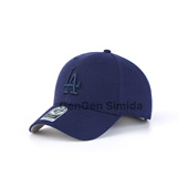 硬顶藏青色刺绣大标LA棒球帽复古美式 47brand MVP 情侣复古鸭舌帽