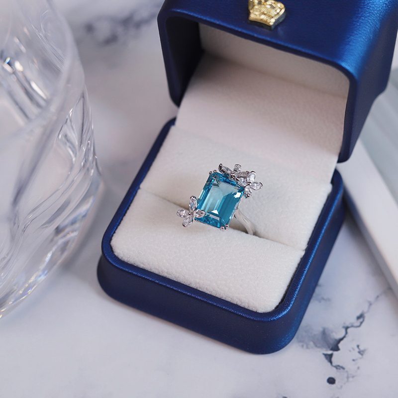 韩雪小红书同款克拉水晶海蓝宝