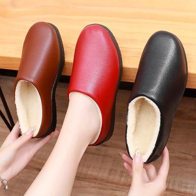 冬季加绒棉鞋防滑软底防水