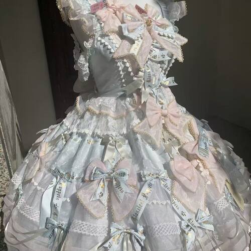 实体店现货 :梦中的蝴蝶结: 纱版 粉粉 古典玩偶 Lolita