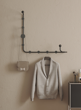 北欧风创意家居壁挂衣帽架入户门厅墙上挂衣架卧室衣服挂钩衣架子