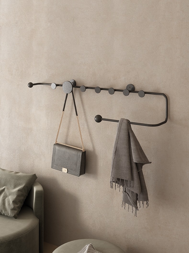 斯堪的纳维亚家庭创意墙衣架入口客厅入口衣架卧室入口墙挂门