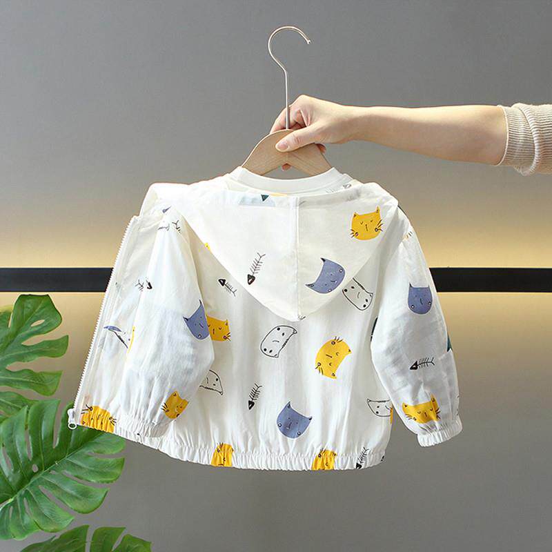 男童夏装薄款外套防晒衣2025新款儿童防紫外线纯棉宝宝夏季防晒服
