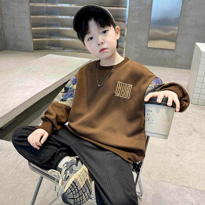 男童卫衣春秋款2024新款儿童秋季长袖打底衫中大童韩版男孩秋装潮